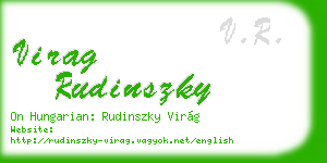 virag rudinszky business card